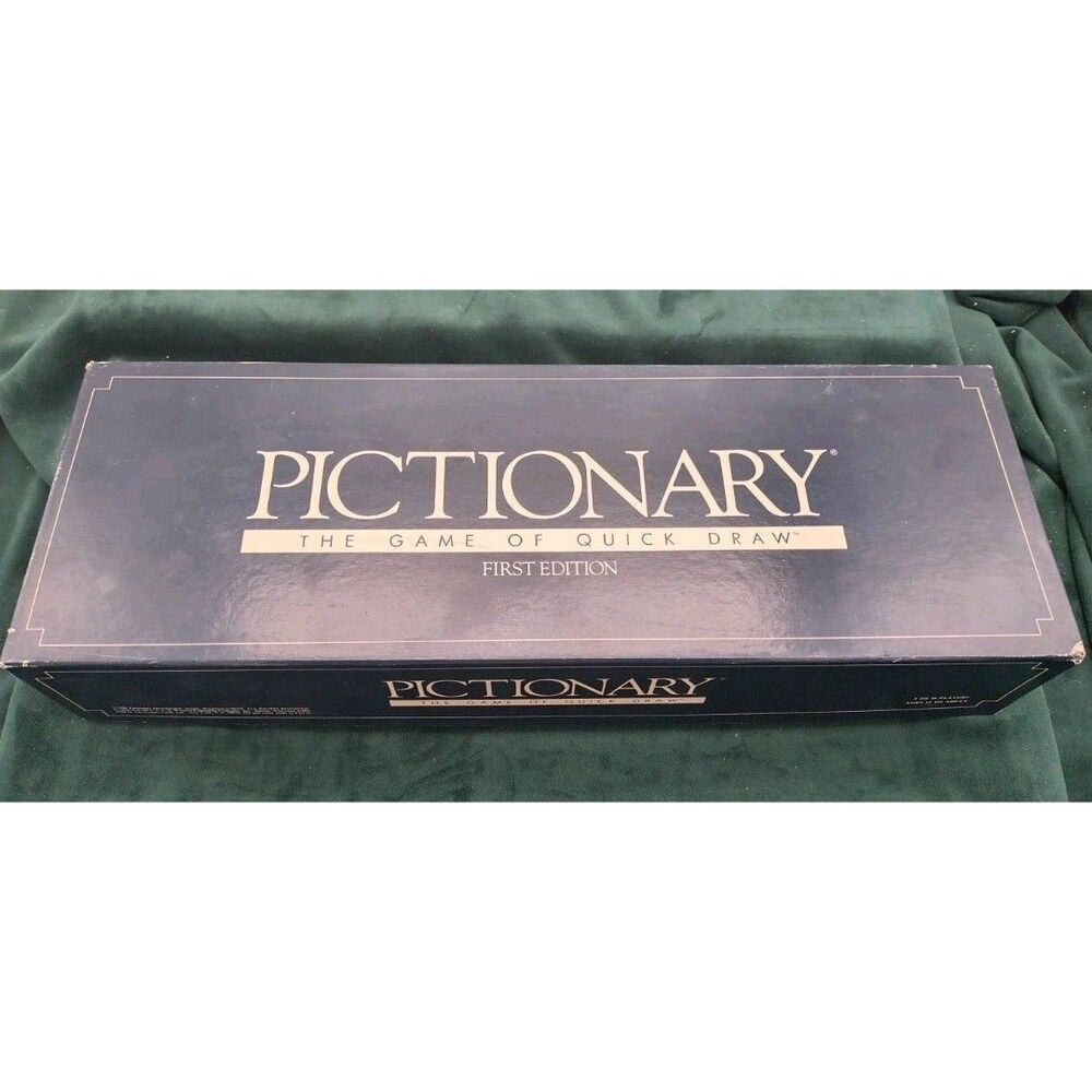1985 Pictionary First Edition Drawing Board Game 100% Complete - Used Pencils